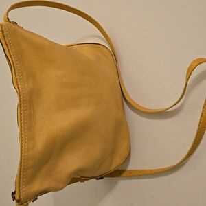 American Leather Comoanu Yellow Crossbody Bag